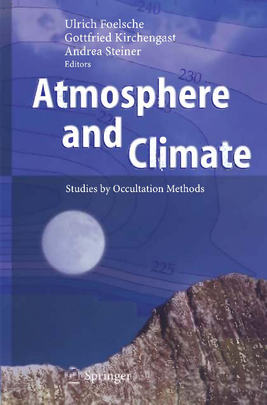 Atmosphere and Climate: Studies by Occultation Methods by unknow