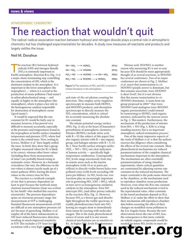 Atmospheric chemistry: The reaction that wouldn't quit by Neil M. Donahue
