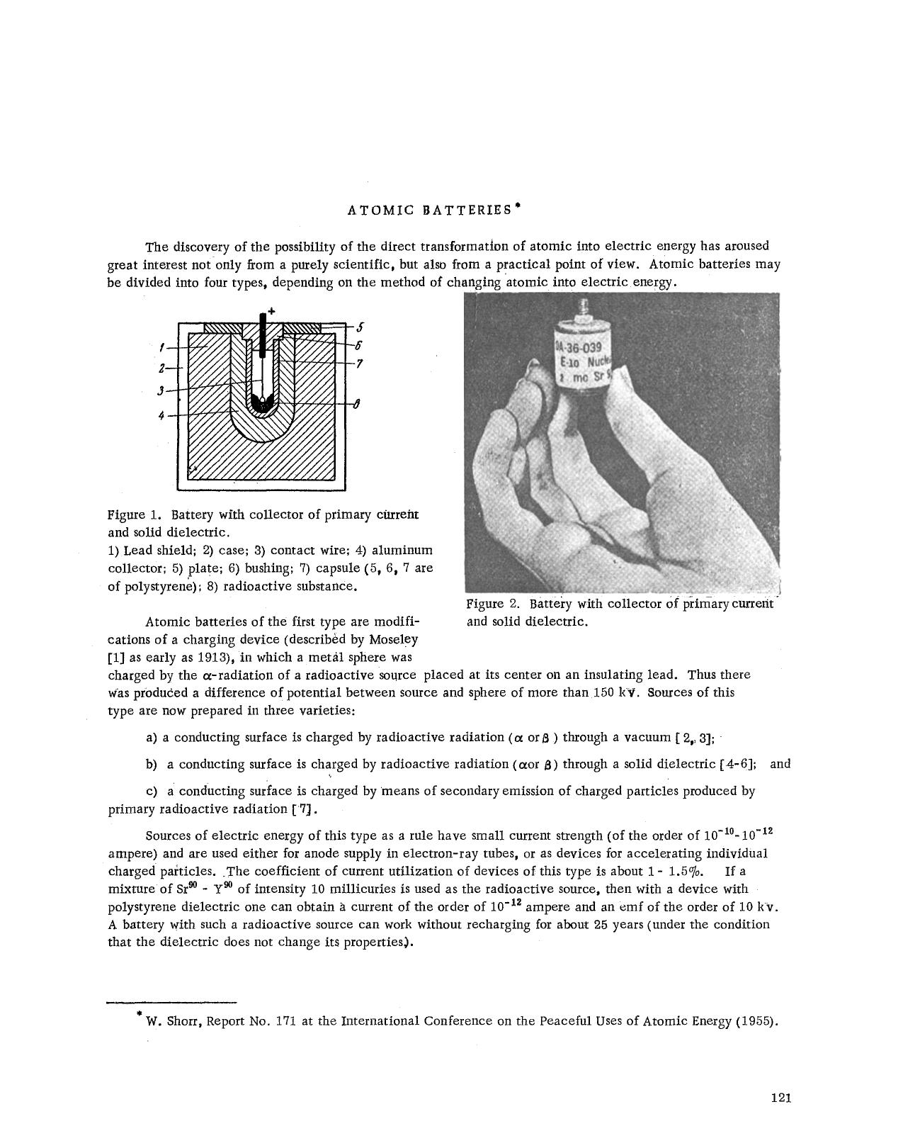 Atomic batteries by Unknown