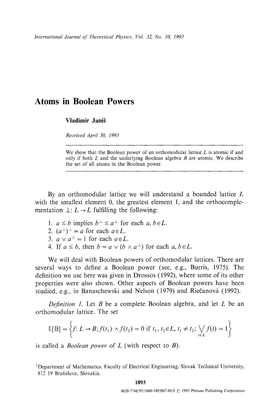 Atoms in Boolean powers by Unknown