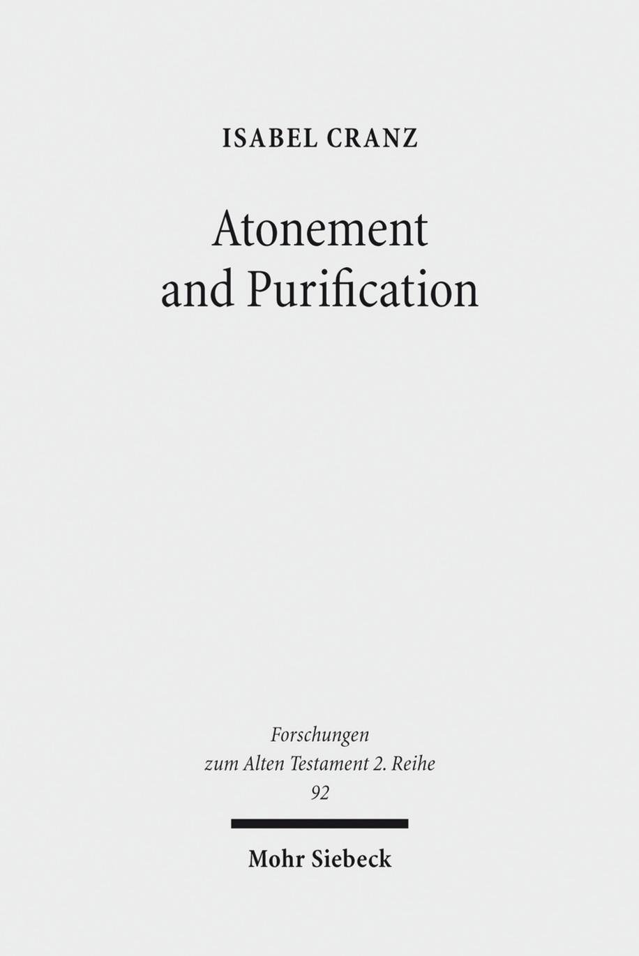 Atonement and Purification by Cranz