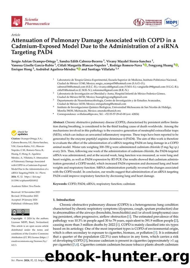 Attenuation of Pulmonary Damage Associated with COPD in a Cadmium-Exposed Model Due to the Administration of a siRNA Targeting PAD4 by unknow