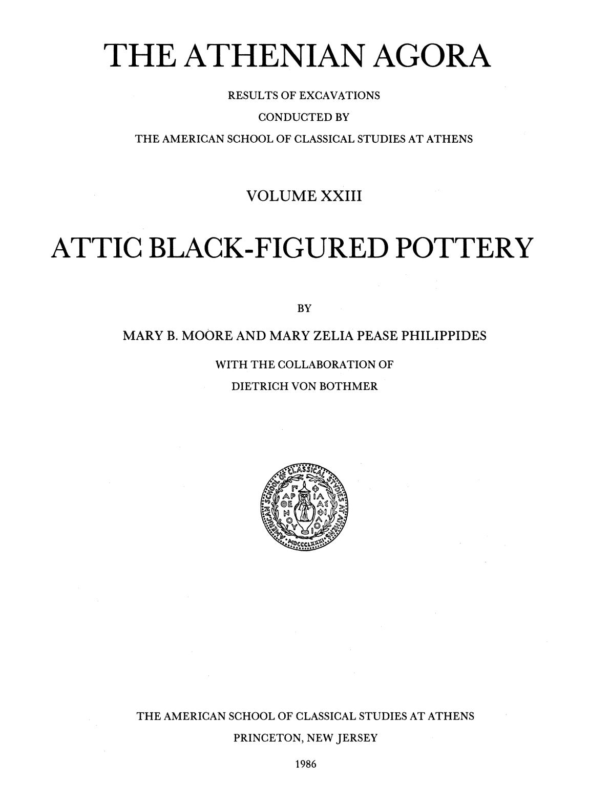 Attic Black-Figured Pottery by Attic Black-Figured Pottery