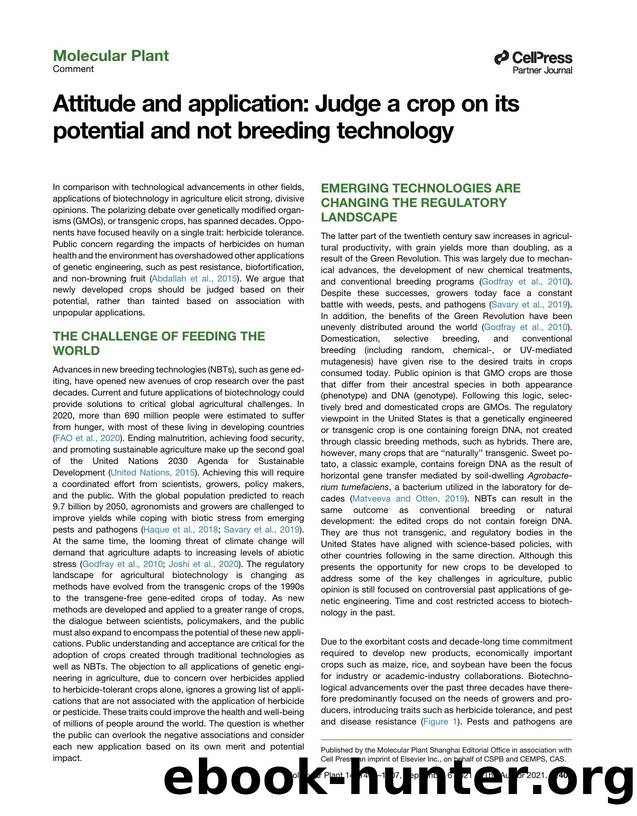 Attitude and application: Judge a crop on its potential and not breeding technology by Daire Carroll & Kate M. Creasey Krainer