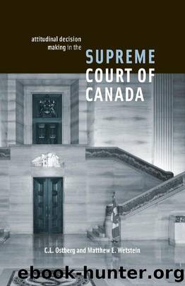 Attitudinal Decision Making in the Supreme Court of Canada by C. L. Ostberg; Matthew E. Wetstein