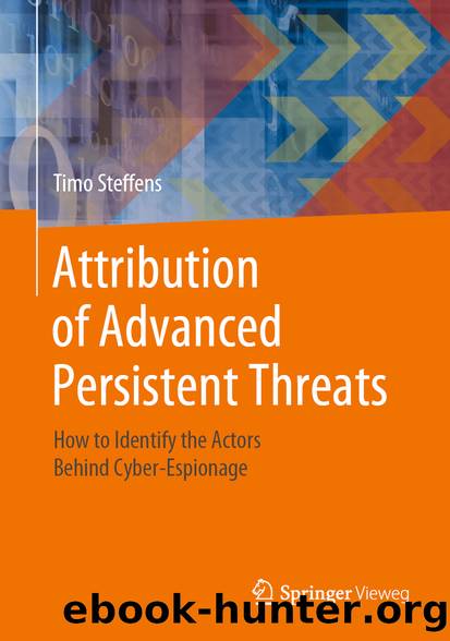 Attribution of Advanced Persistent Threats by Timo Steffens