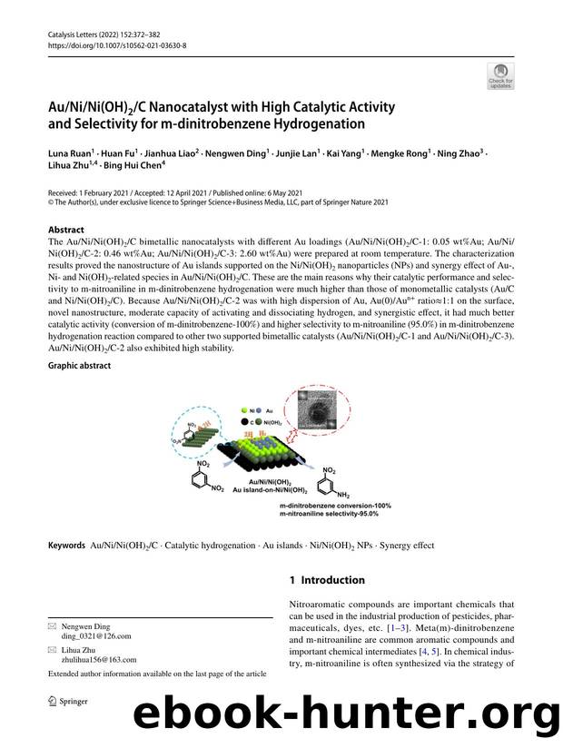 AuNiNi(OH)2C Nanocatalyst with High Catalytic Activity and Selectivity for m-dinitrobenzene Hydrogenation by unknow