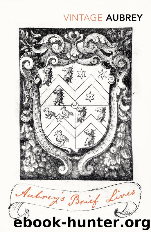 Aubrey's Brief Lives by John Aubrey
