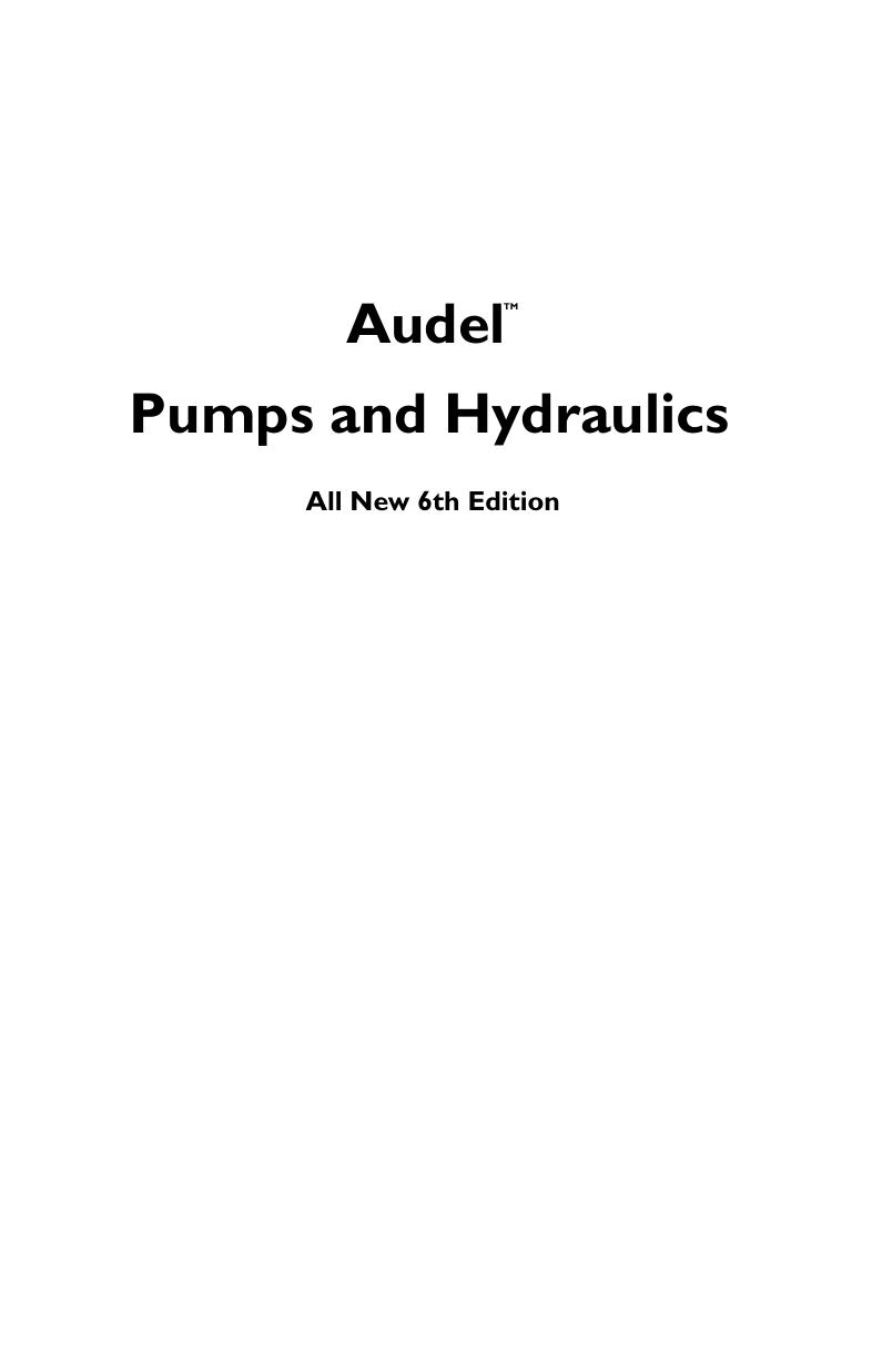 Audel Pumps by Rex Miller Mark Richard Miller Harry L. Stewart