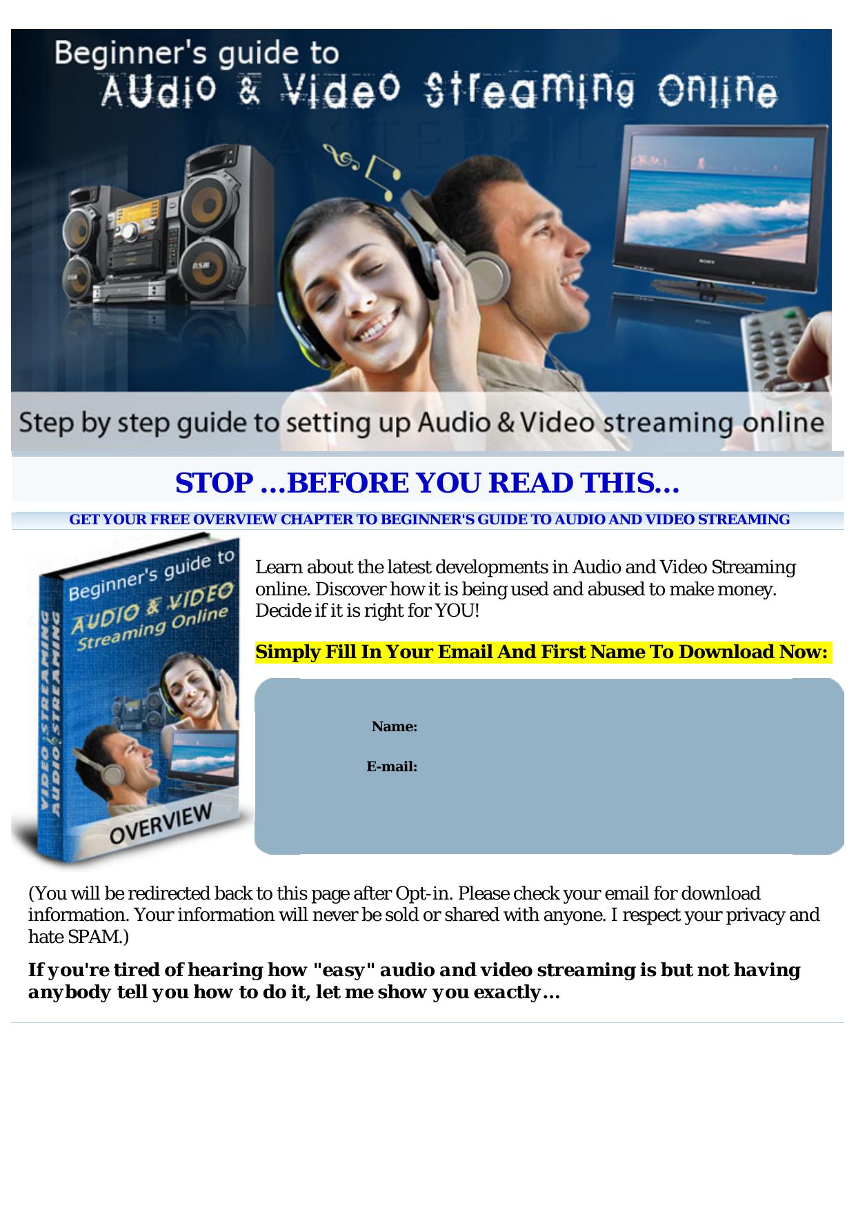 Audio And Video Streaming For Multimedia Purposes. by Best of Kuszter's Collection