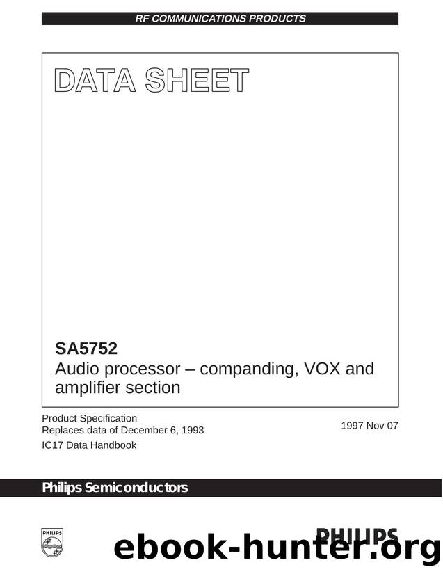 Audio processor - companding, VOX and amplifier section by Philips Semiconductors