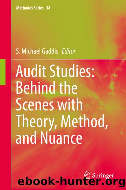 Audit Studies: Behind the Scenes with Theory, Method, and Nuance by S. Michael Gaddis