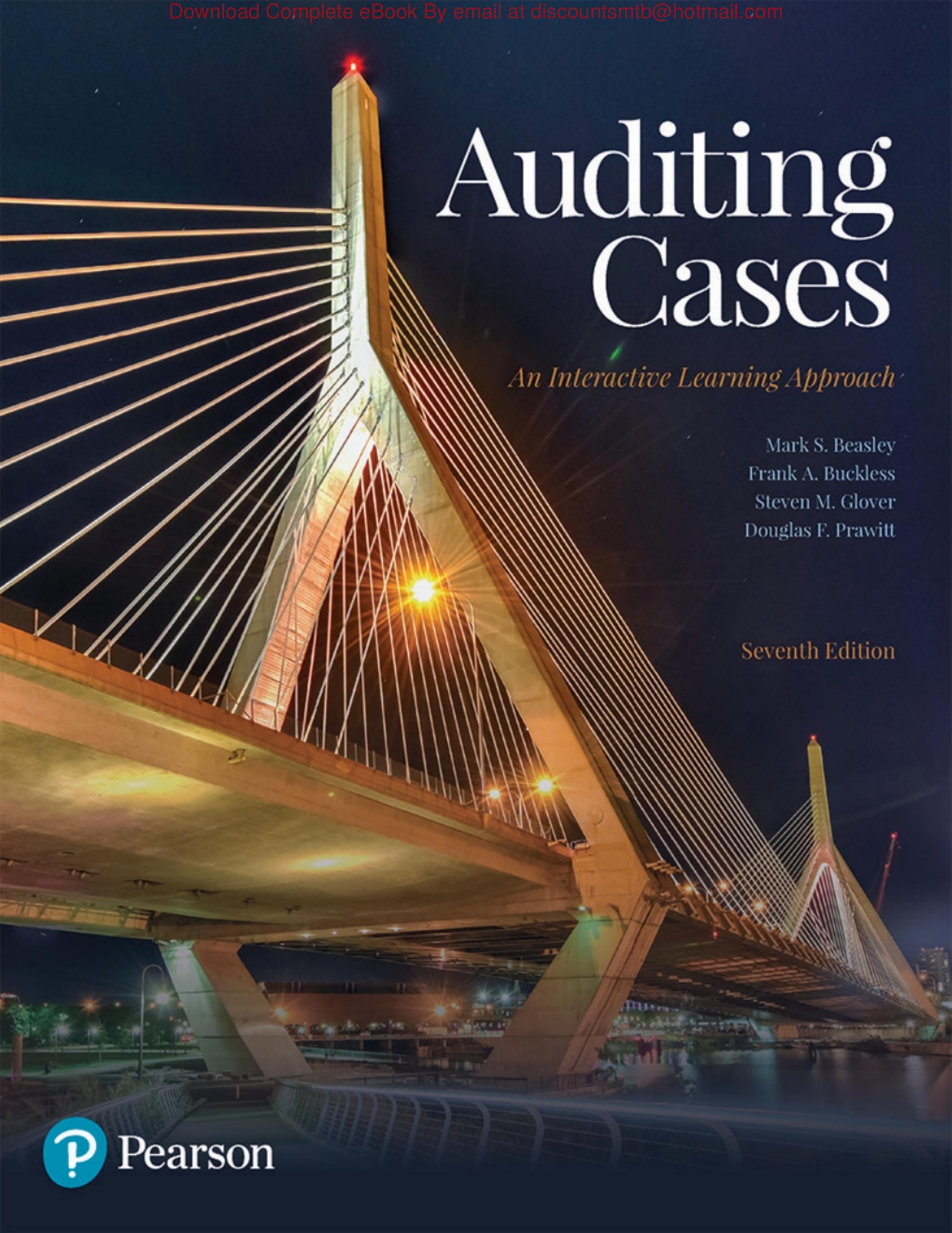 Auditing Cases An Interactive Learning Approach by Mark Beasley Frank Buckless Steven Glover Douglas Prawitt