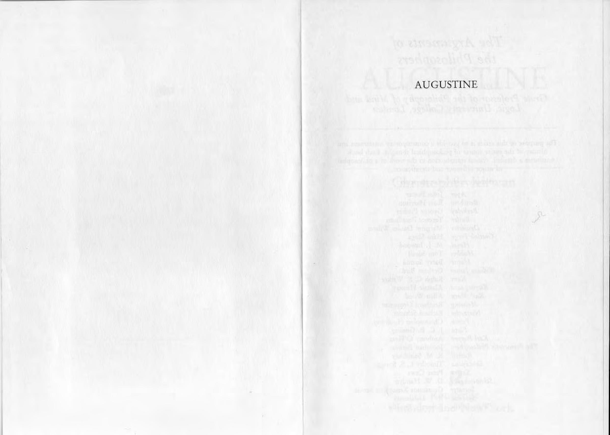 Augustine by Christopher Kirwan