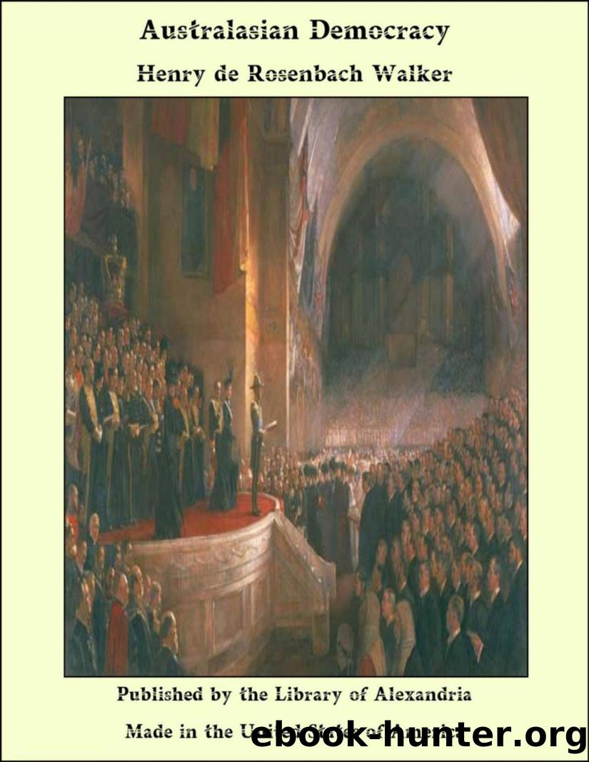 Australasian Democracy by Henry de Rosenbach Walker