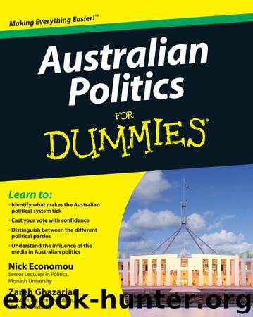 Australian Politics for Dummies by Ghazarian Zareh Economou Nicholas