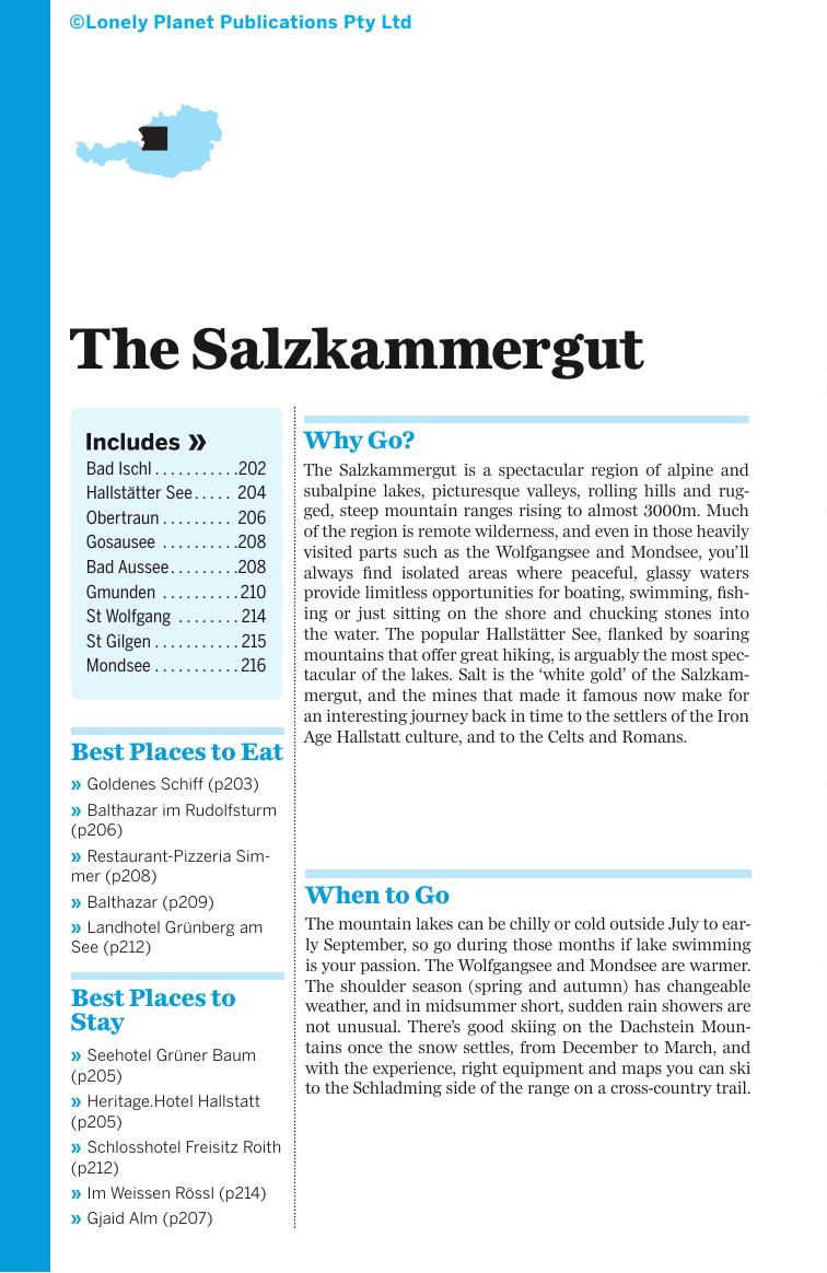 Austria - The Salzkammergut (Chapter) by Lonely Planet