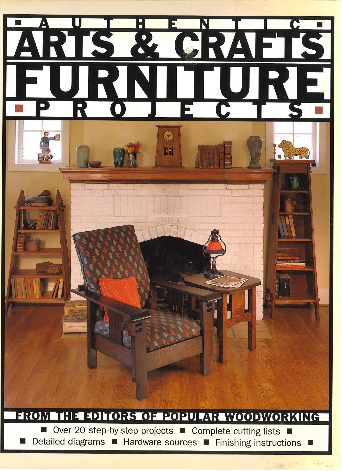 Authentic Arts & Crafts Furniture Projects by Unknown