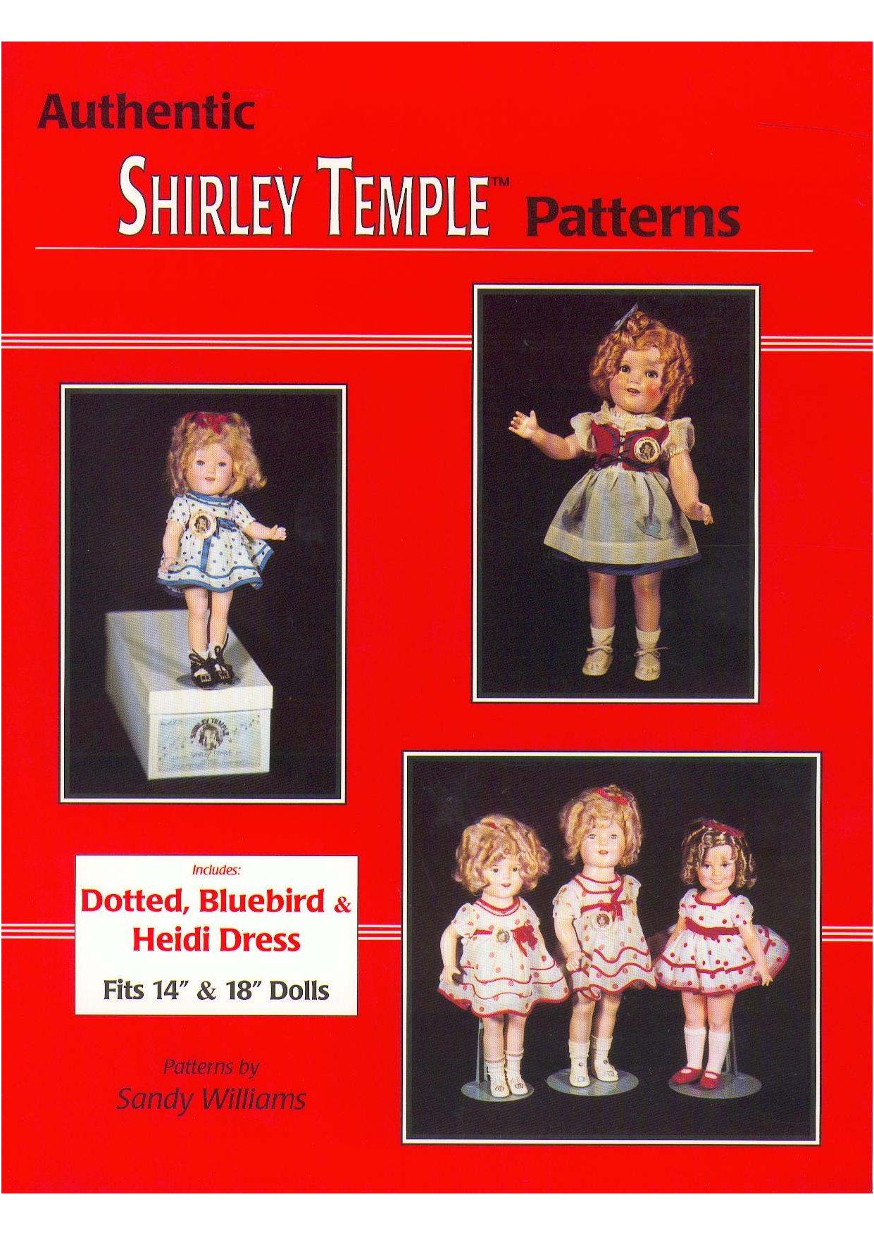 Authentic Shirley Temple Patterns by Sandy Williams