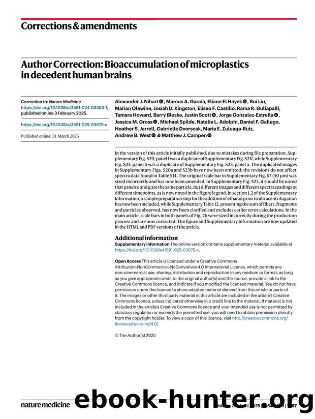 Author Correction: Mutations in ACTRT1 and its enhancer RNA elements lead to aberrant activation of Hedgehog signaling in inherited and sporadic basal cell carcinomas by unknow