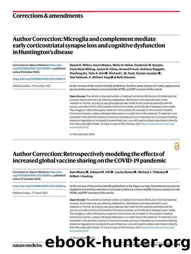 Author Correction: Performance of plasma phosphorylated tau 181 and 217 in the community by unknow