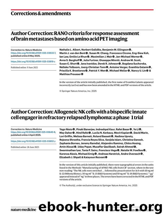 Author Correction: Sasanlimab plus BCG in BCG-naive, high-risk non-muscle invasive bladder cancer: the randomized phase 3 CREST trial by unknow