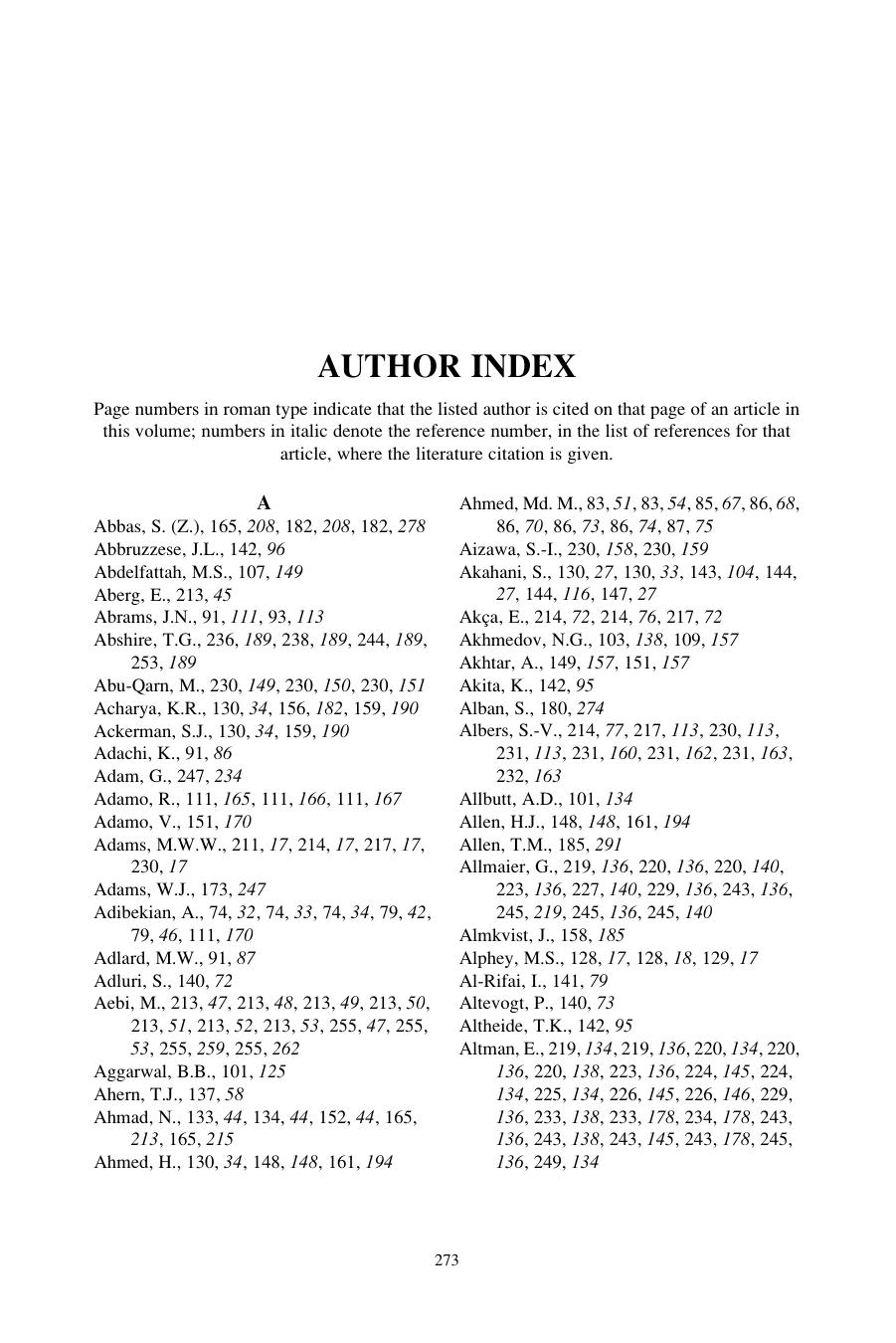 Author Index by Derek Horton