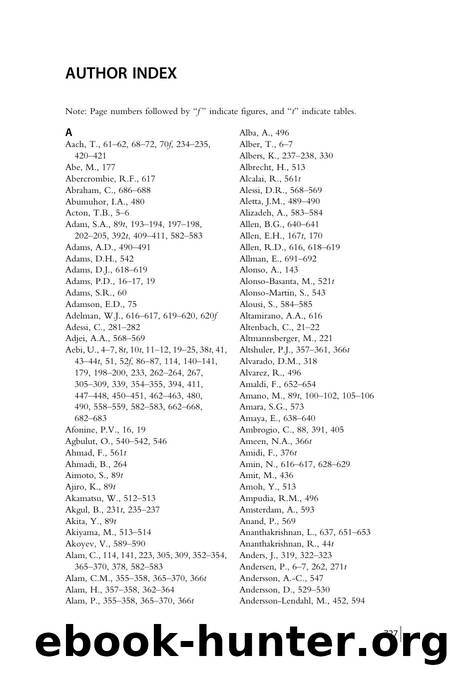 Author Index by M. Bishr Omary & Ronald K.H. Liem