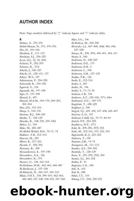 Author Index by Zvi Kelman
