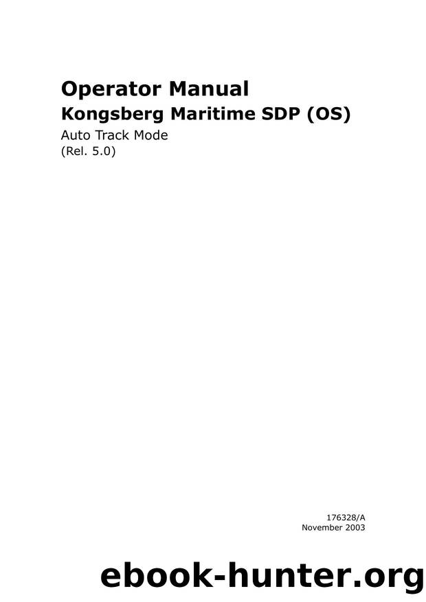 Auto Track Mode Operator Manual (Rel. 5.0) by Skancke