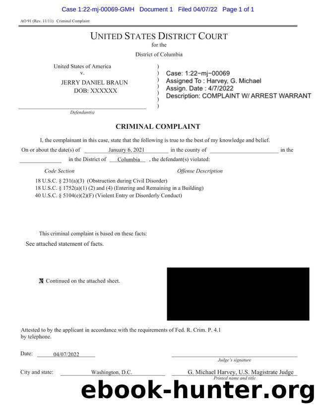 Automated Complaint Warrant Generator (Braun).pdf by McManus Christopher (USADC) & McManus & Christopher (USADC)