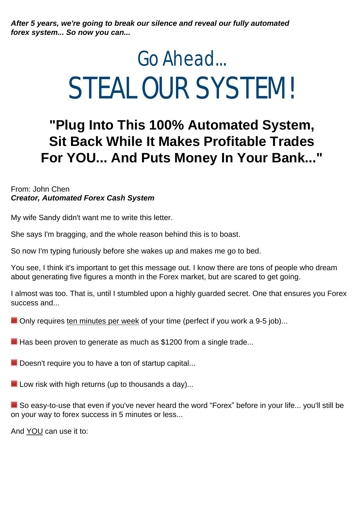 Automated Forex Cash - Over -1000- Copies In 1 Day... by Best of Kuszter's Collection