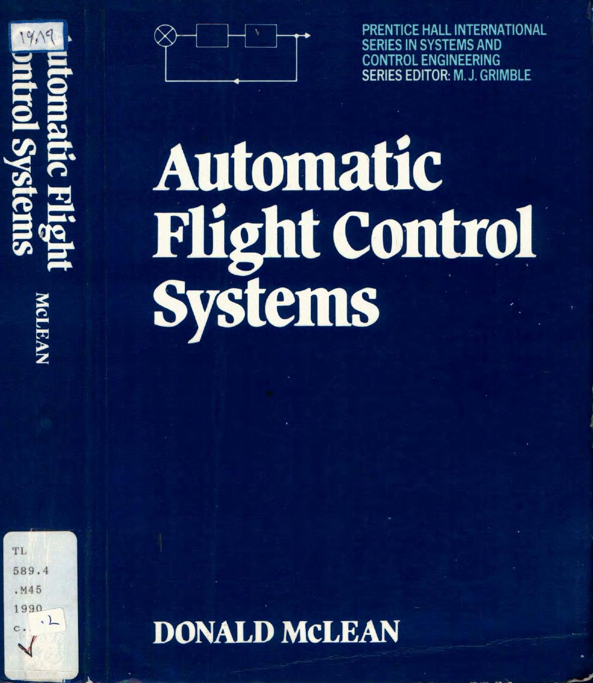 Automatic Flight Control Systems by Donald McLean