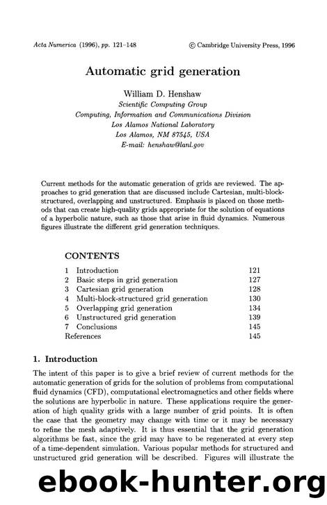 Automatic grid generation by William D. Henshaw