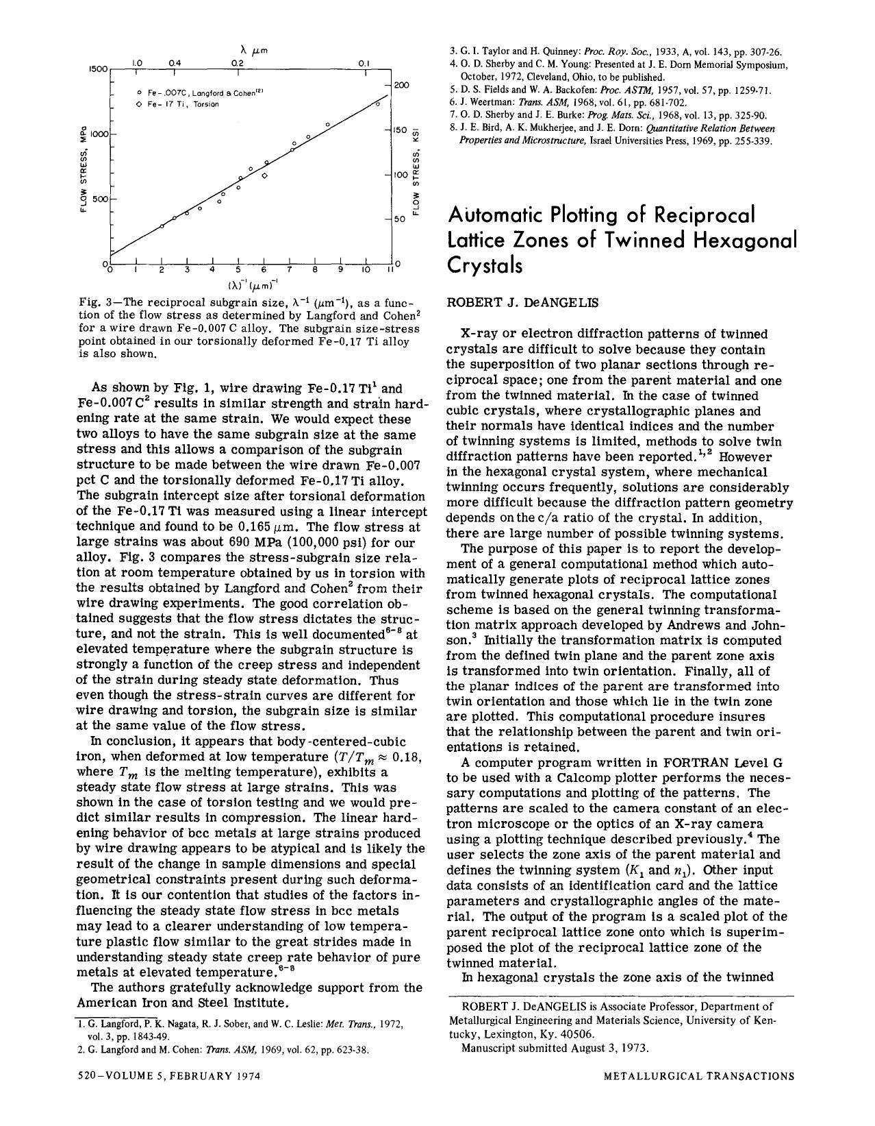 Automatic plotting of reciprocal lattice zones of twinned hexagonal crystals by Unknown