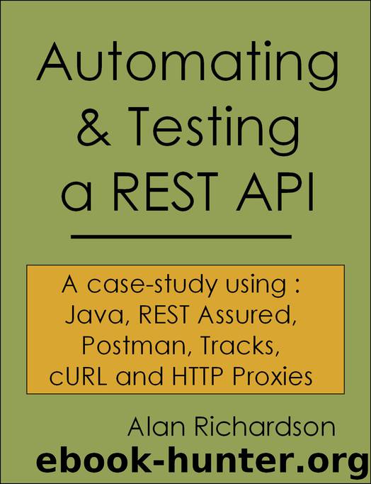 Automating and Testing a REST API: A case-study using: Java, REST Assured, Postman, Tracks, cURL and HTTP Proxies by Alan Richardson