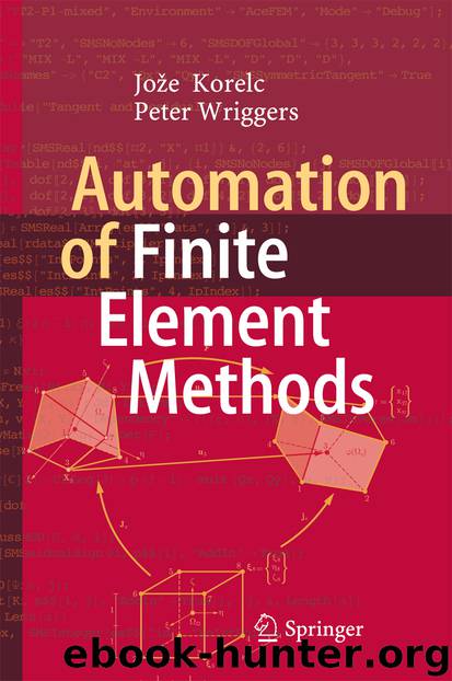 Automation of Finite Element Methods by Jože Korelc & Peter Wriggers