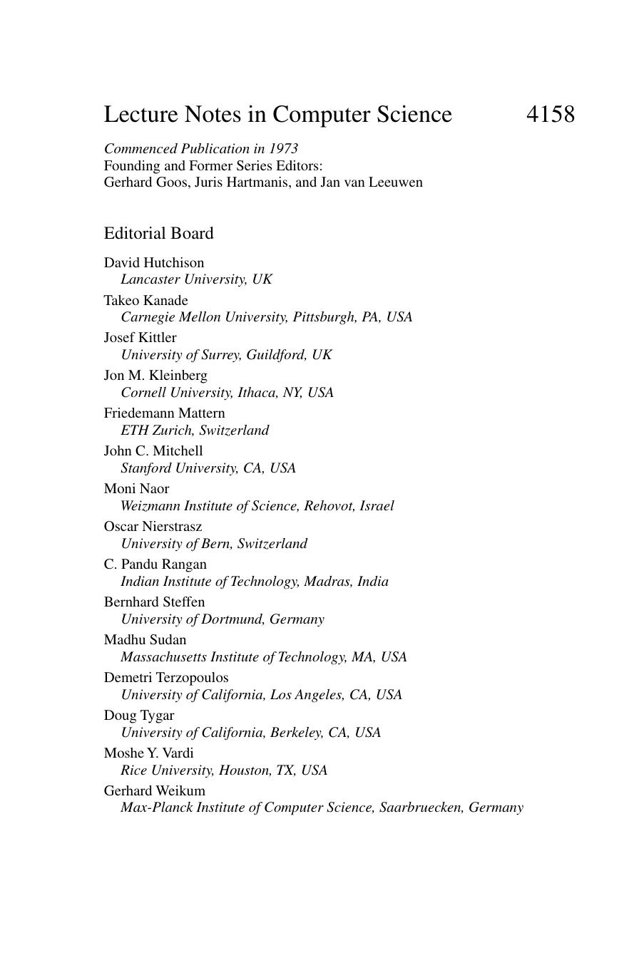 Autonomic and Trusted Computing: Third International Conference, ATC 2006, Wuhan, China, September 3-6, 2006. Proceedings by unknow