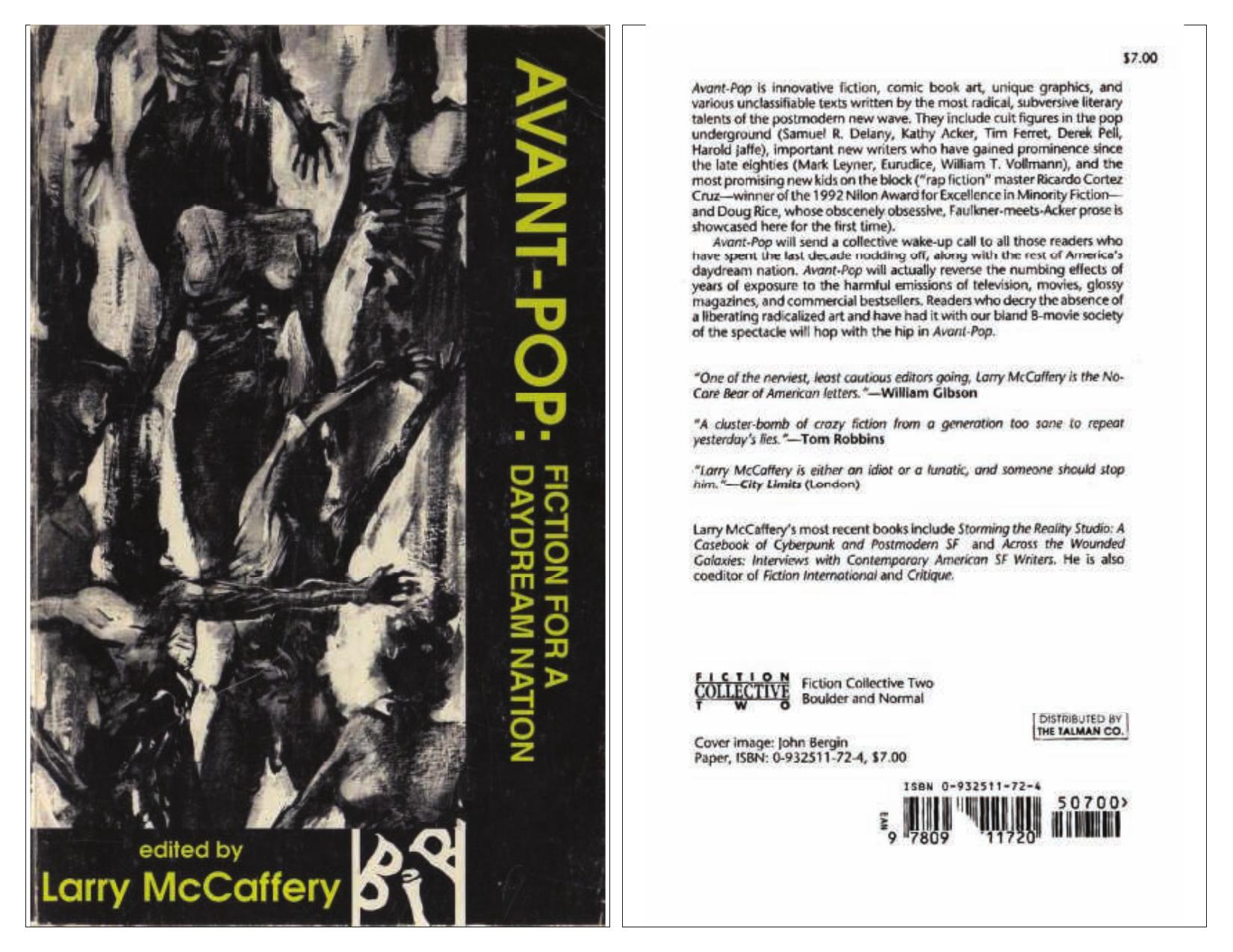 Avant-Pop: Fiction for a Daydream Nation (Black Ice Books) by Larry McCaffery (editor)