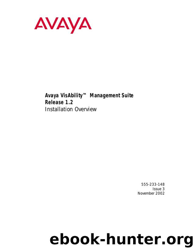 Avaya VisAbility Management Suite Installation Overview by Unknown