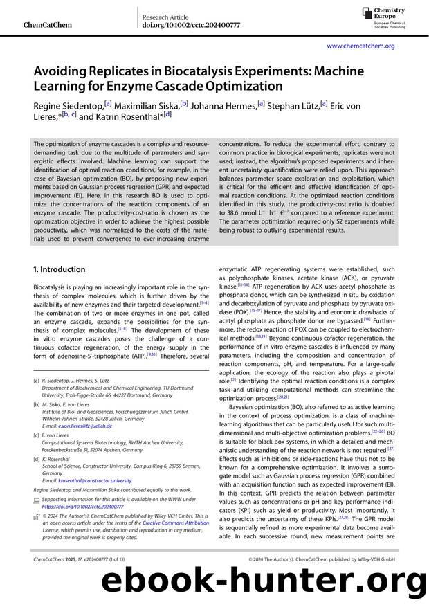 Avoiding Replicates in Biocatalysis Experiments: Machine Learning for Enzyme Cascade Optimization by Unknown