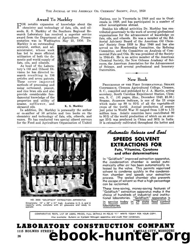 Award to Markley by Unknown