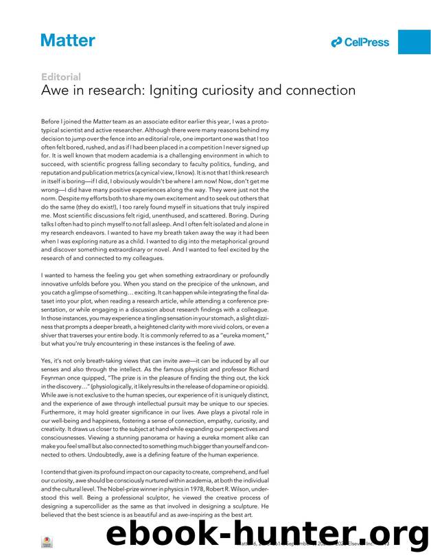 Awe in research: Igniting curiosity and connection by Sandra Skjaervoe