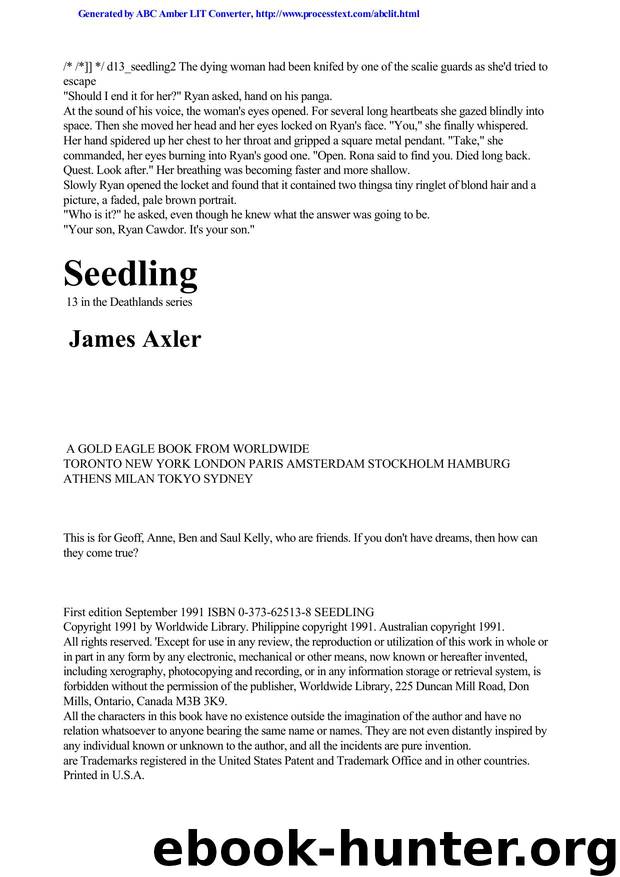 Axler, James - Deathlands 13 by Axler James