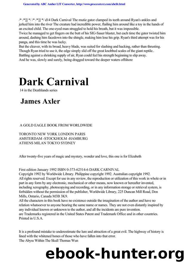 Axler, James - Deathlands 14 by Axler James