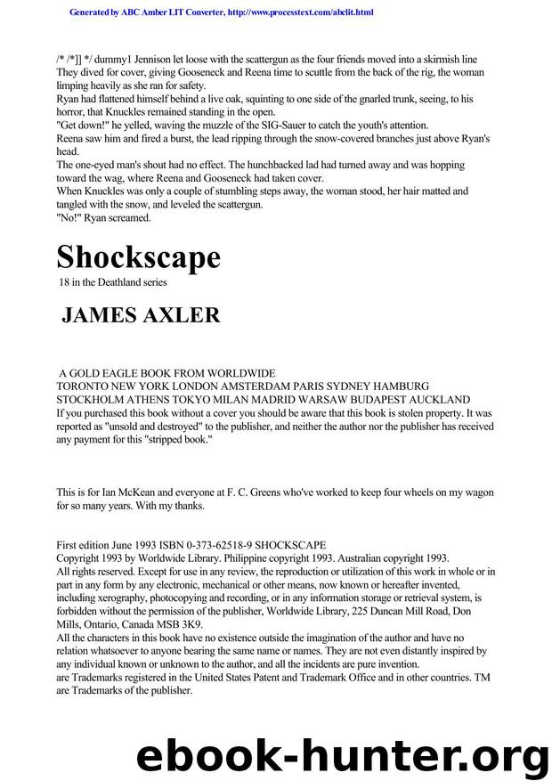 Axler, James - Deathlands 18 by Axler James