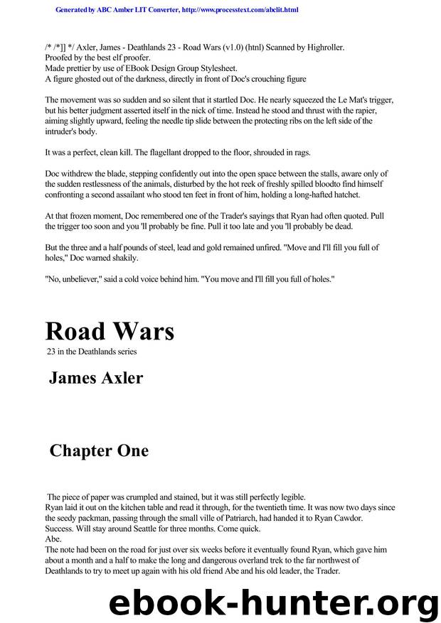 Axler, James - Deathlands 23 by Axler James