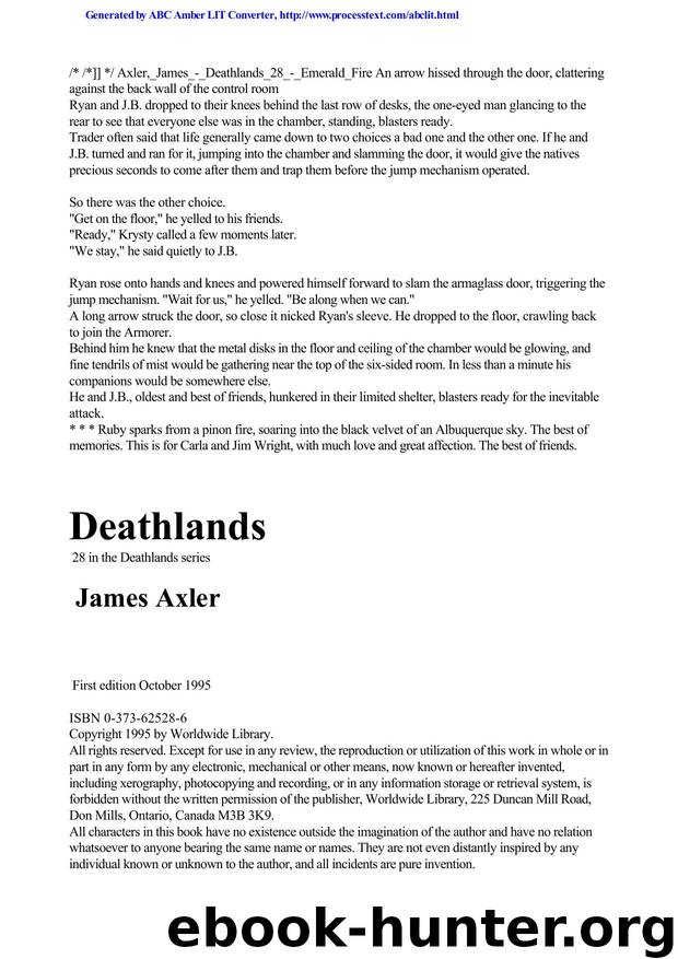 Axler, James - Deathlands 28 by Axler James