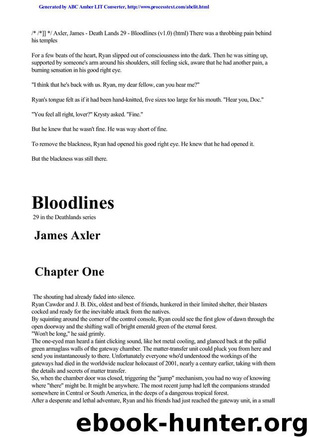 Axler, James - Deathlands 29 by Axler James