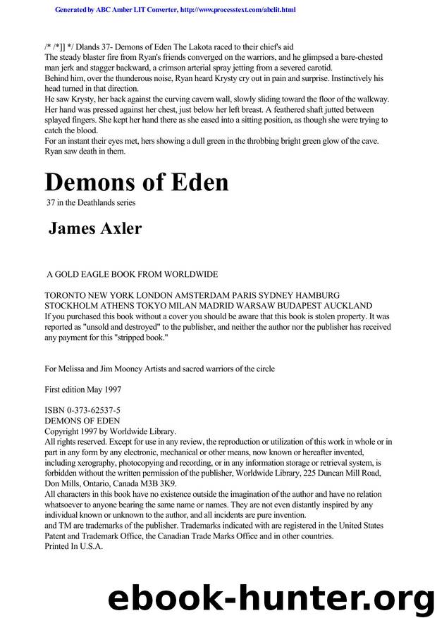 Axler, James - Deathlands 37 by Axler James
